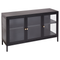 Beliani NEWPORT - Sideboard LED - Zwart - Staal