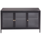 Beliani NEWPORT - Sideboard LED - Zwart - Staal