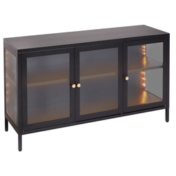 Beliani NEWPORT - Sideboard - Zwart - Staal