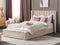 Beliani NOYERS - Bed met opbergruimte - Beige - 160 x 200 cm - Fluweel