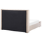 Beliani NOYERS - Bed met opbergruimte - Beige - 160 x 200 cm - Fluweel