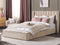 Beliani NOYERS - Bed met opbergruimte - Beige - 180 x 200 cm - Fluweel