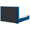Beliani NOYERS - Bed met opbergruimte - Blauw - 140 x 200 cm - Fluweel