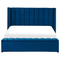 Beliani NOYERS - Bed met opbergruimte - Blauw - 180 x 200 cm - Fluweel