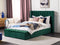 Beliani NOYERS - Bed met opbergruimte - Groen - 140 x 200 cm - Fluweel