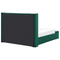 Beliani NOYERS - Bed met opbergruimte - Groen - 140 x 200 cm - Fluweel
