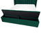 Beliani NOYERS - Bed met opbergruimte - Groen - 140 x 200 cm - Fluweel