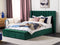 Beliani NOYERS - Bed met opbergruimte - Groen - 160 x 200 cm - Fluweel