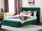 Beliani NOYERS - Bed met opbergruimte - Groen - 180 x 200 cm - Fluweel