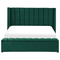 Beliani NOYERS - Bed met opbergruimte - Groen - 180 x 200 cm - Fluweel