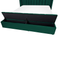 Beliani NOYERS - Bed met opbergruimte - Groen - 180 x 200 cm - Fluweel