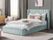 Beliani NOYERS - Bed met opbergruimte - Mintgroen - 160 x 200 cm - Fluweel