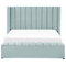 Beliani NOYERS - Bed met opbergruimte - Mintgroen - 160 x 200 cm - Fluweel