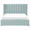 Beliani NOYERS - Bed met opbergruimte - Mintgroen - 180 x 200 cm - Fluweel