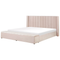 Beliani NOYERS - Bed met opbergruimte - Roze - 180 x 200 cm - Fluweel