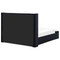 Beliani NOYERS - Bed met opbergruimte - Zwart - 140 x 200 cm - Fluweel