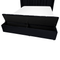 Beliani NOYERS - Bed met opbergruimte - Zwart - 140 x 200 cm - Fluweel