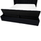 Beliani NOYERS - Bed met opbergruimte - Zwart - 160 x 200 cm - Fluweel