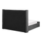 Beliani NOYERS - Tweepersoonsbed - Grijs - 140 x 200 cm - Fluweel