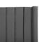 Beliani NOYERS - Tweepersoonsbed - Grijs - 140 x 200 cm - Fluweel