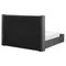 Beliani NOYERS - Tweepersoonsbed - Grijs - 160 x 200 cm - Fluweel