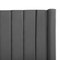 Beliani NOYERS - Tweepersoonsbed - Grijs - 180 x 200 cm - Fluweel