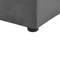 Beliani NOYERS - Tweepersoonsbed - Grijs - 180 x 200 cm - Fluweel