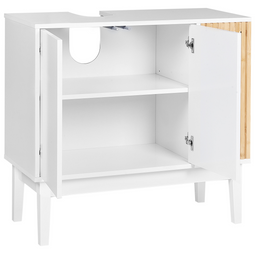 Beliani NUBES - Badkamermeubel - Lichthout/Wit - MDF