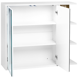 Beliani NUBES - Spiegelkast - Wit/Lichthout - MDF