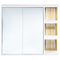 Beliani NUBES - Spiegelkast - Wit/Lichthout - MDF