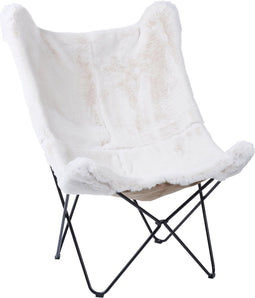 Beliani NYBRO - Armchair - Wit - Nepbont