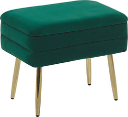 Beliani ODESSA - Hocker - groen - Fluweel