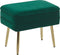 Beliani ODESSA - Hocker - groen - Fluweel