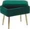Beliani ODESSA - Hocker - groen - Fluweel