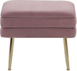Beliani ODESSA - Hocker - roze - Fluweel