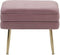 Beliani ODESSA - Hocker - roze - Fluweel