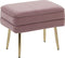 Beliani ODESSA - Hocker - roze - Fluweel