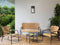 Beliani OFANTO - Loungeset 4-zits - Natuurlijk - PE rotan
