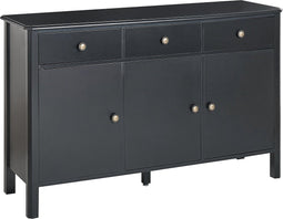 Beliani OLATE - Sideboard - Zwart - MDF