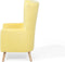 Beliani ONEIDA - Fauteuil - Geel - Fluweel