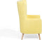 Beliani ONEIDA - Fauteuil - Geel - Fluweel