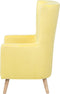 Beliani ONEIDA - Fauteuil - Geel - Fluweel