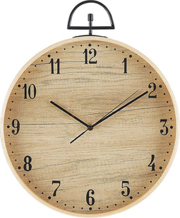 Beliani OPFIKON - Wandklok - Lichte houtkleur - MDF