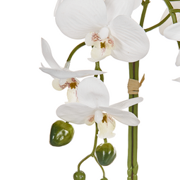 Beliani ORCHID - Kunstplant - Wit/Groen - 42 cm - Synthetisch