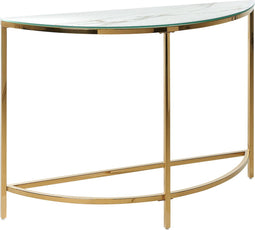 Beliani ORITA - Consoletafel - Wit - Veiligheidsglas