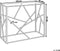 Beliani ORLAND - Consoletafel - Zilver - Glas