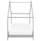 Beliani ORLU - Kinderbed - Grijs - 90 x 200 cm - Dennenhout