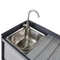 Beliani ORTISEI - Buitenkeuken set - Grijs - 3-delig - Aluminium