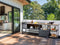 Beliani ORTISEI - Buitenkeuken set - Grijs/Licht hout - 3-delig - Aluminium