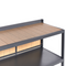 Beliani ORTISEI - Buitenkeuken set - Grijs/Licht hout - 3-delig - Aluminium